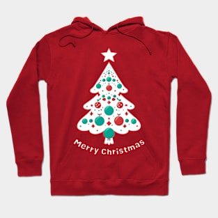 Merry Christmas Tree - Minimal Design Hoodie